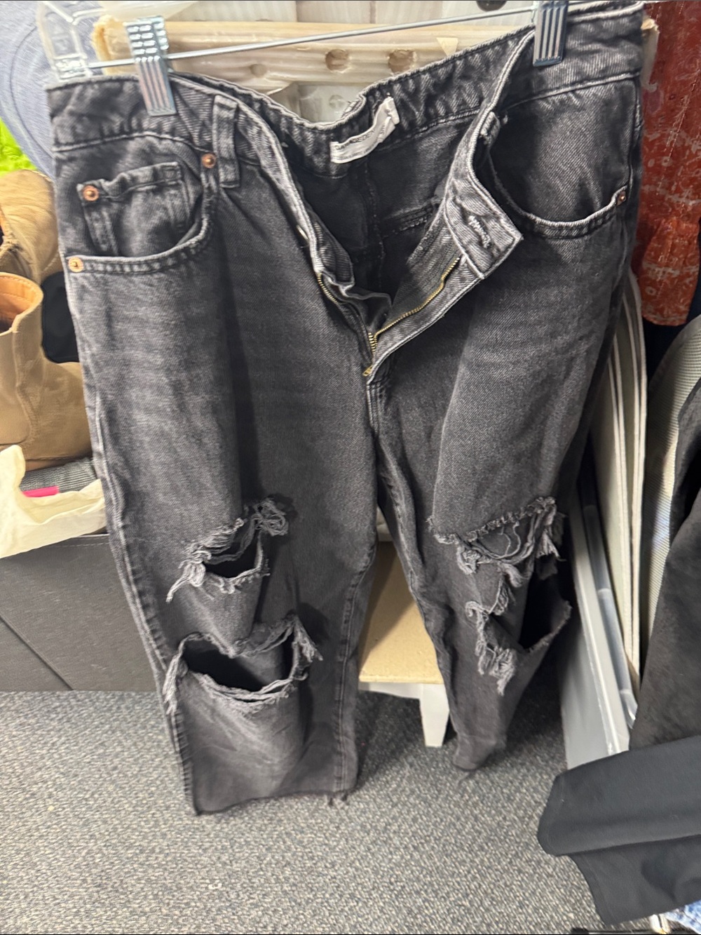 Garage wide leg jeans 9 short // 100223